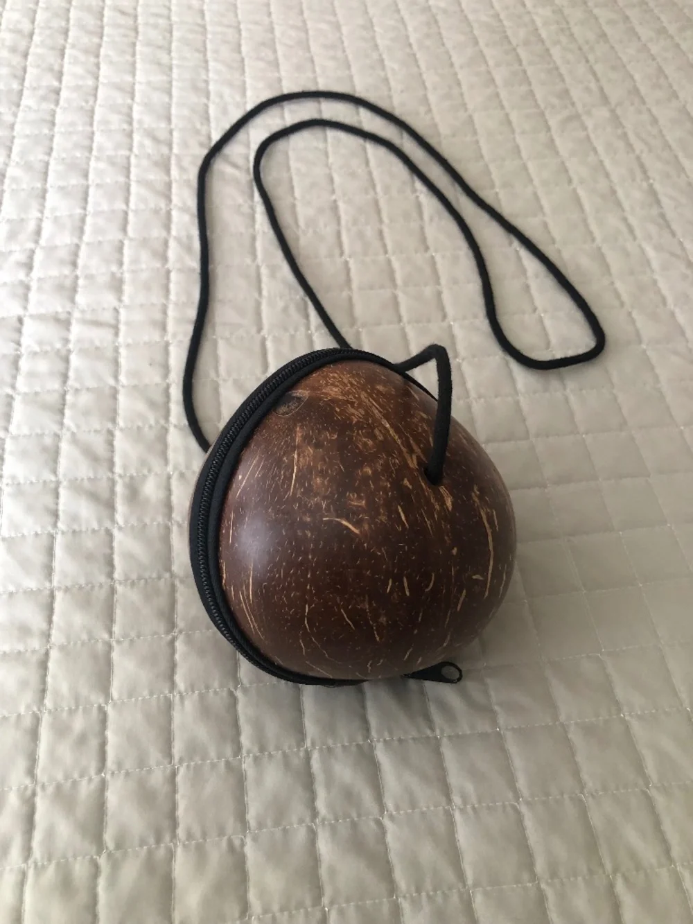 Handmade Coconut Shell Crossbody Bag Boho Purse